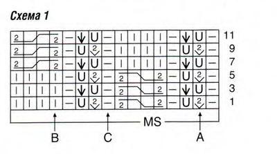схема 12 туника вязанная спицами схема. береты вязаные спицами. вязаные