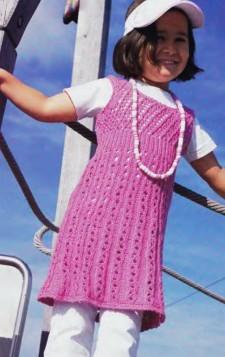 вязаное платье для девочки