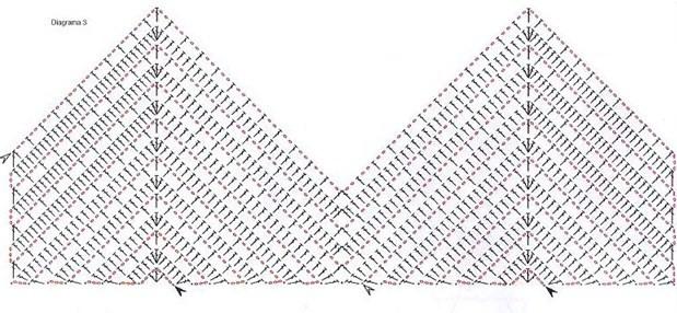 треугольне мотивы крючком со схемами