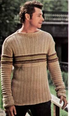 Вязание спицами мужские свитера пуловеры с капюшоном