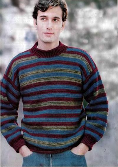 Вязание мужские свитера - Одежда и