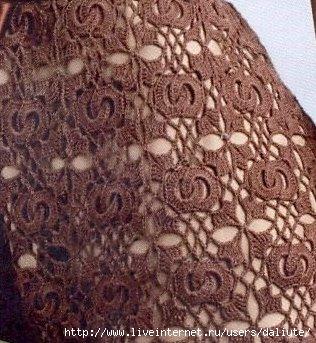 элемент вязаного платья
