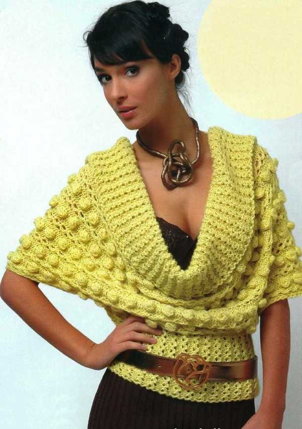 Желтый пуловер