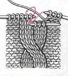 шарфы вязаные спицами схема коса