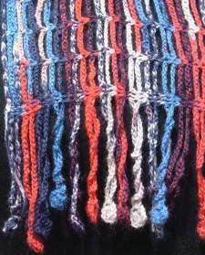 оригинальный шарф фото вязания