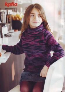 Вязаный свитер для девочки