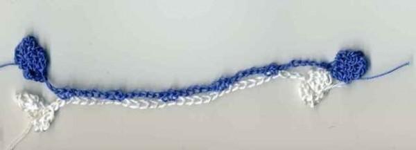 шарф оригинально связанный крючком