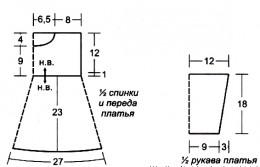 Вязаный комплект для девочки