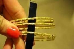 Плетение браслета с ленточкой