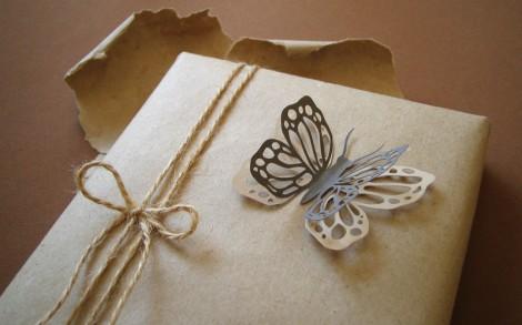 Бабочки из бумаги скрап