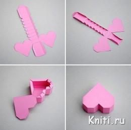 Сердечки из бумаги
