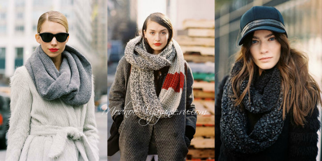 Вязаный шарф спицами – стильно и комфортно